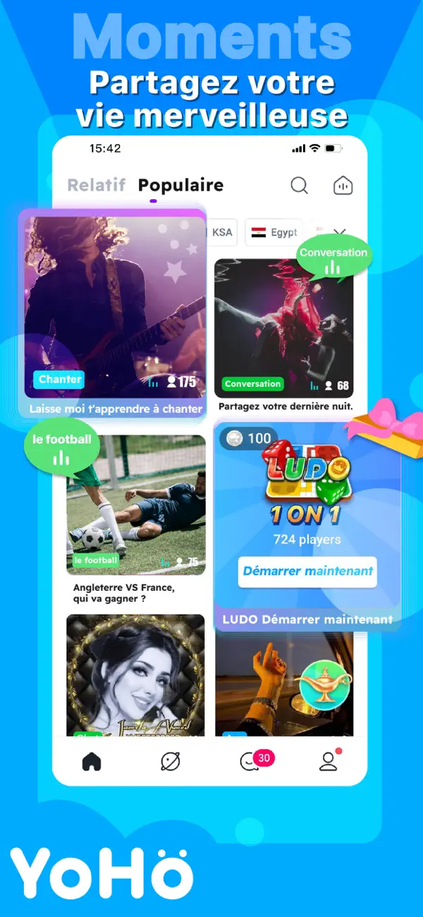Screenshot #1 pour YoHo - Group Voice Chat