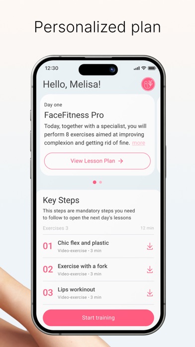 FaceTone: Face Fitness & Yoga Screenshot