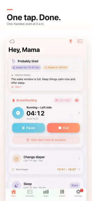 HeyFini Baby Tracker & Nursing screenshot 4