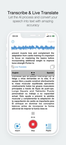 Transcribe : AI Speech to Text screenshot