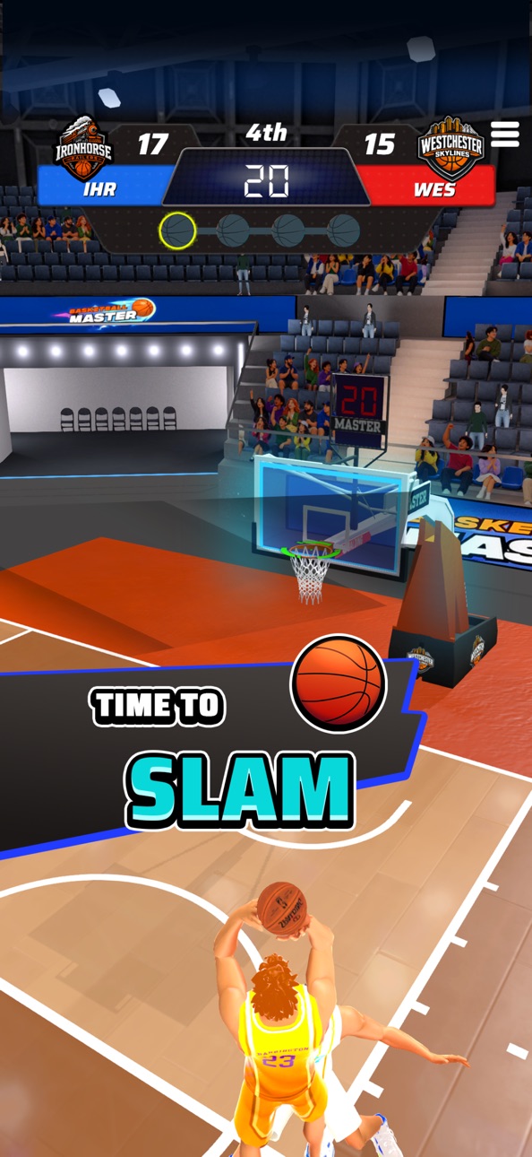 Basketball Master: Dunk Hero Hack screenshot 3 - iOS game interface
