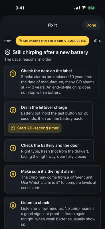 ChirpHound: Smoke Alarm Finder screenshot 6 of 8