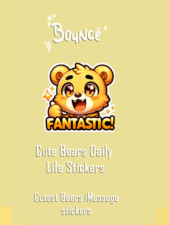 Screenshot #4 pour Bounce, Happy Sticker pack