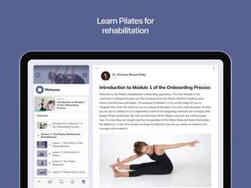 PHI Pilates Connect iPad screenshot