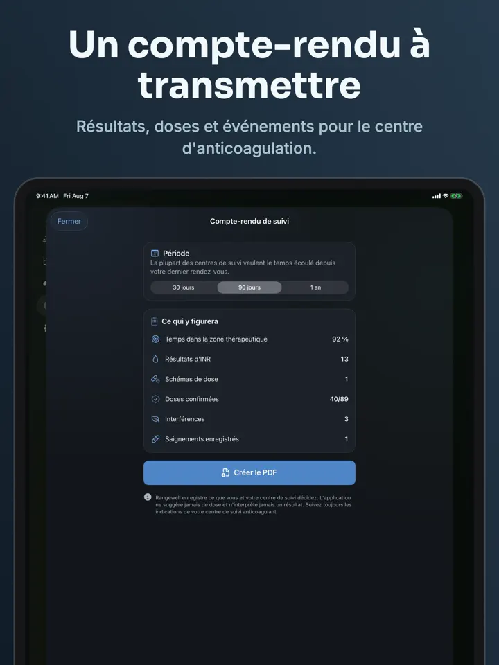 Rangewell sur iPad : capture d’écran 6 sur 7