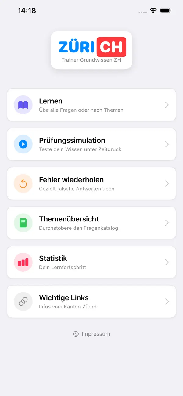 Screenshot #2 pour Grundwissen ZH