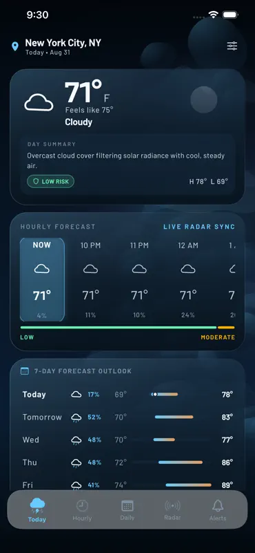 WeatherOS by OTP screenshot 4 of 4