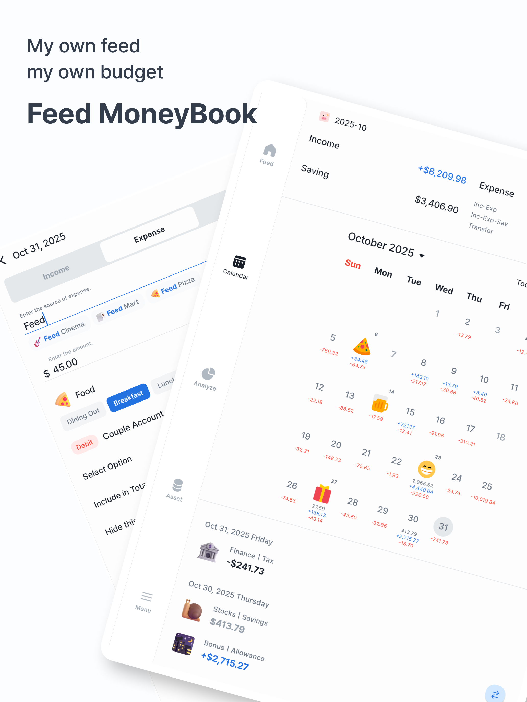 Feed MoneyBook Pro