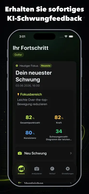 Golf-Schwunganalyse: SwingX AI screenshot 3 of 4