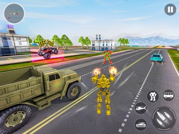 Robot Transform War Games 3D iPad screenshot