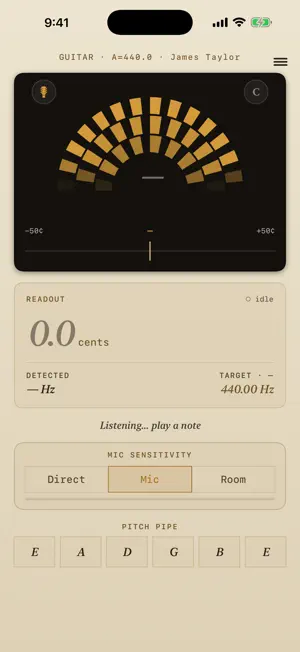 BassEducation Tuner screenshot 1