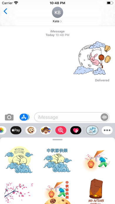 Screenshot #1 pour Full Moon Mid-Autumn Stickers