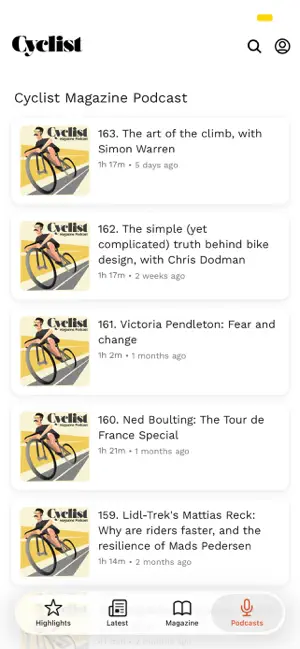 Cyclist magazine screenshot 4