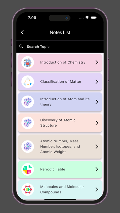 Chemistry and Periodic Table Screenshot