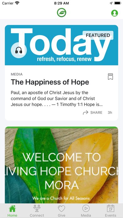 Screenshot 1 of Living Hope Church Mora App