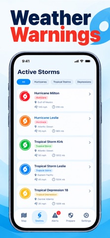 Hurricane Tracker & Storm Map Screenshot 3 of 6