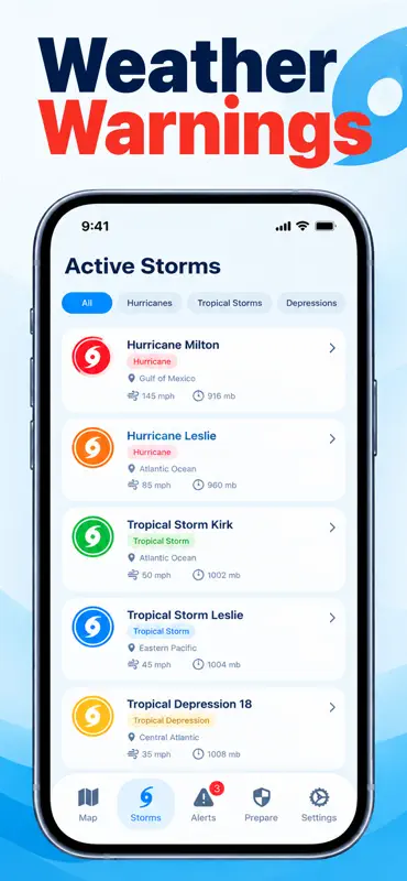 Hurricane Tracker & Storm Map screenshot 3 of 6