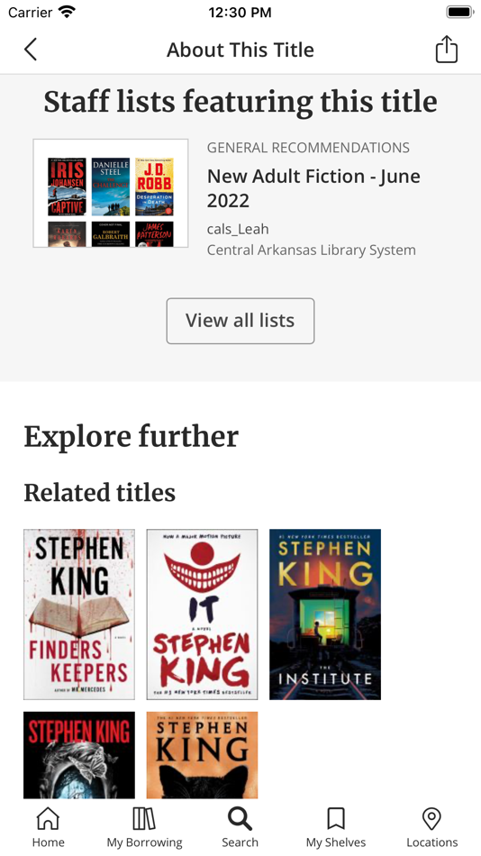 #5. Central Arkansas Library (iOS) 由: Central Arkansas Library System