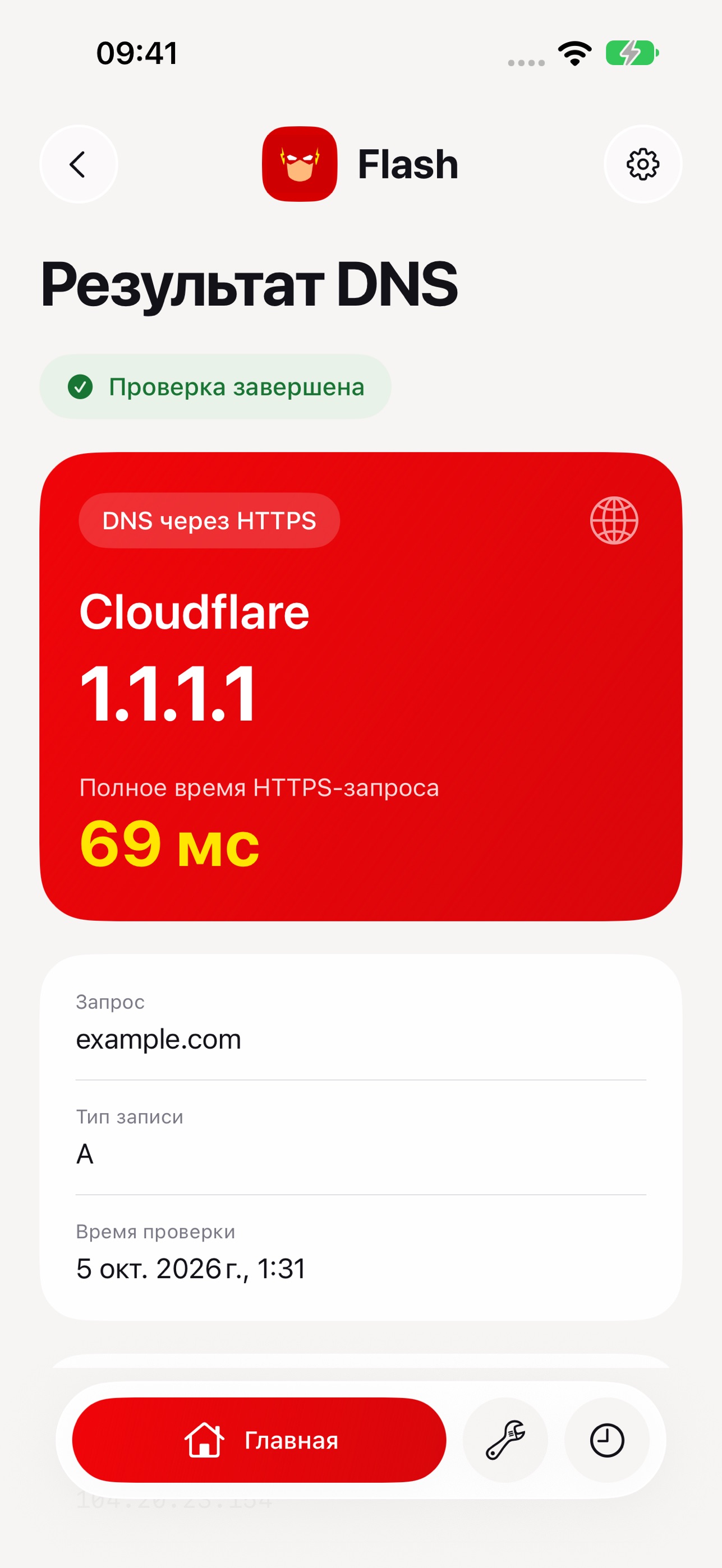 Screenshot 2 of Flash: DNS и сеть