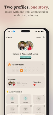 Closer: Couples App & Widgets Screenshot 7 of 10