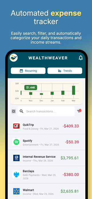 Wealth Weaver: Budget Tracker Screenshot 2 of 7