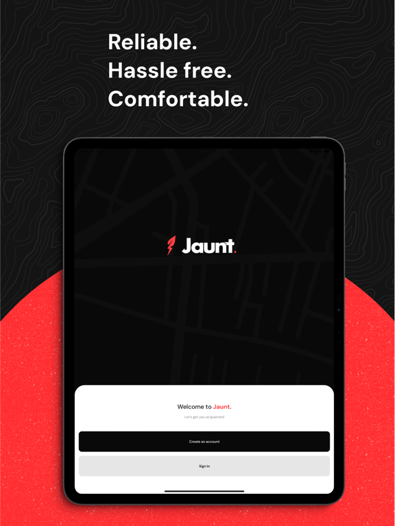 Ride.Jaunt iPad screenshot 1 - Travel app