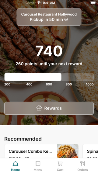 Carousel Restaurant To Go iPhone screenshot 1 - Food & Drink app