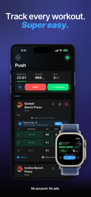 LiftBook: Gym Workout Tracker screenshot 1