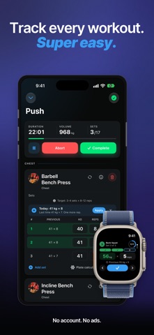 LiftBook: Gym Workout Tracker Screenshot 1 of 6