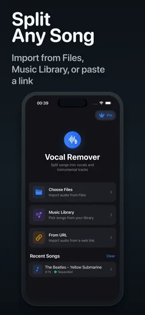 Vocal Remover · Stem Splitter screenshot 1