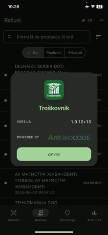 Troškovnik screenshot