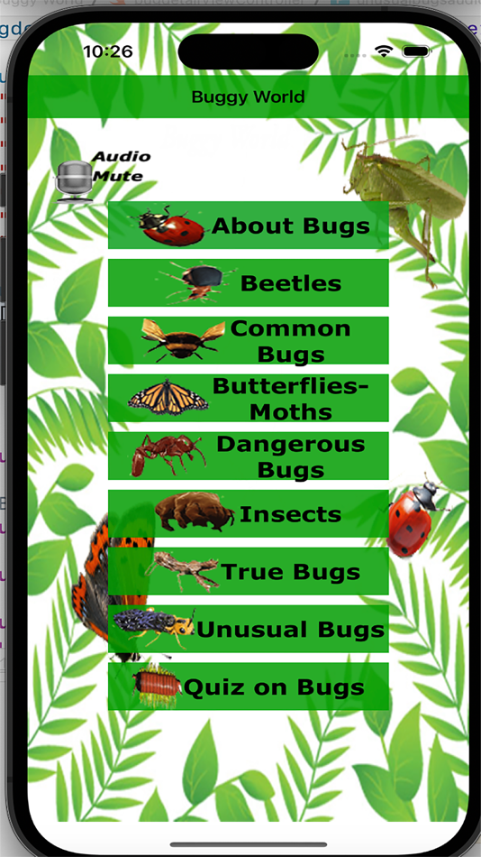 #1. Buggy World (macOS) 由: Gomathy Shankaran