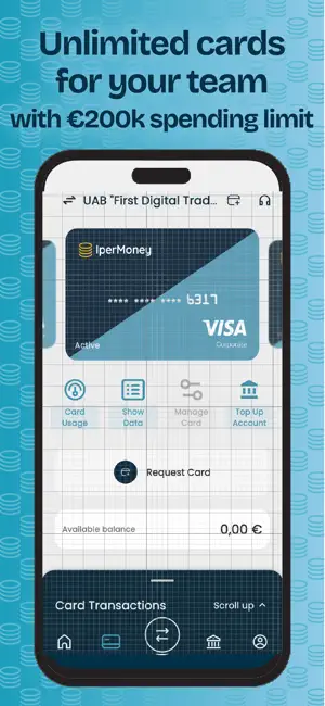 IperMoney. Business account screenshot 2