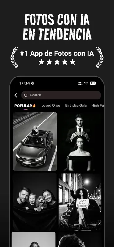 GoPhoto: Creador IA Foto y Víd screenshot 1 of 7