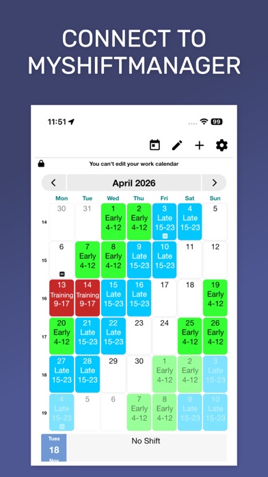 My Shift Planner - Calendar iPhone screenshot 10 - Productivity app