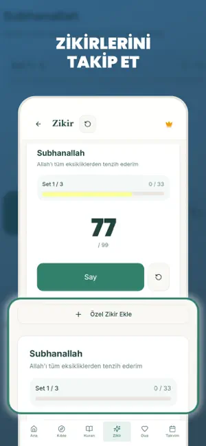 Namaz Vakitleri, Zikir, Kıble screenshot 2