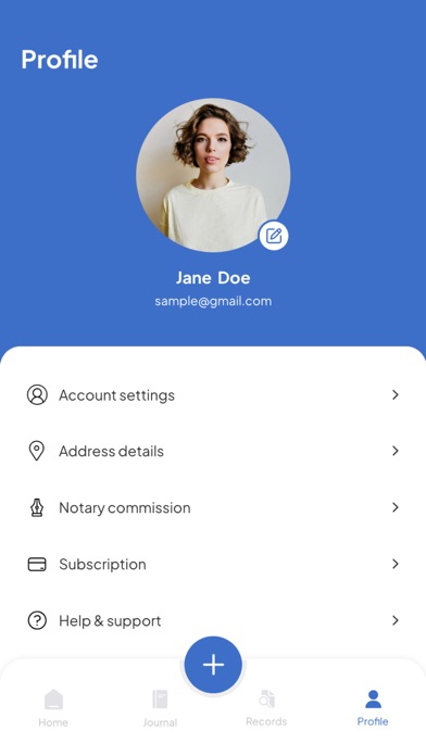 Notary Journal Screenshot