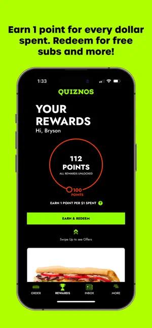 Quiznos screenshot 2