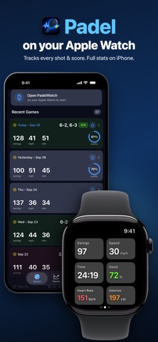 Padel Score Tracker-PadelWatch Screenshot 1 of 4