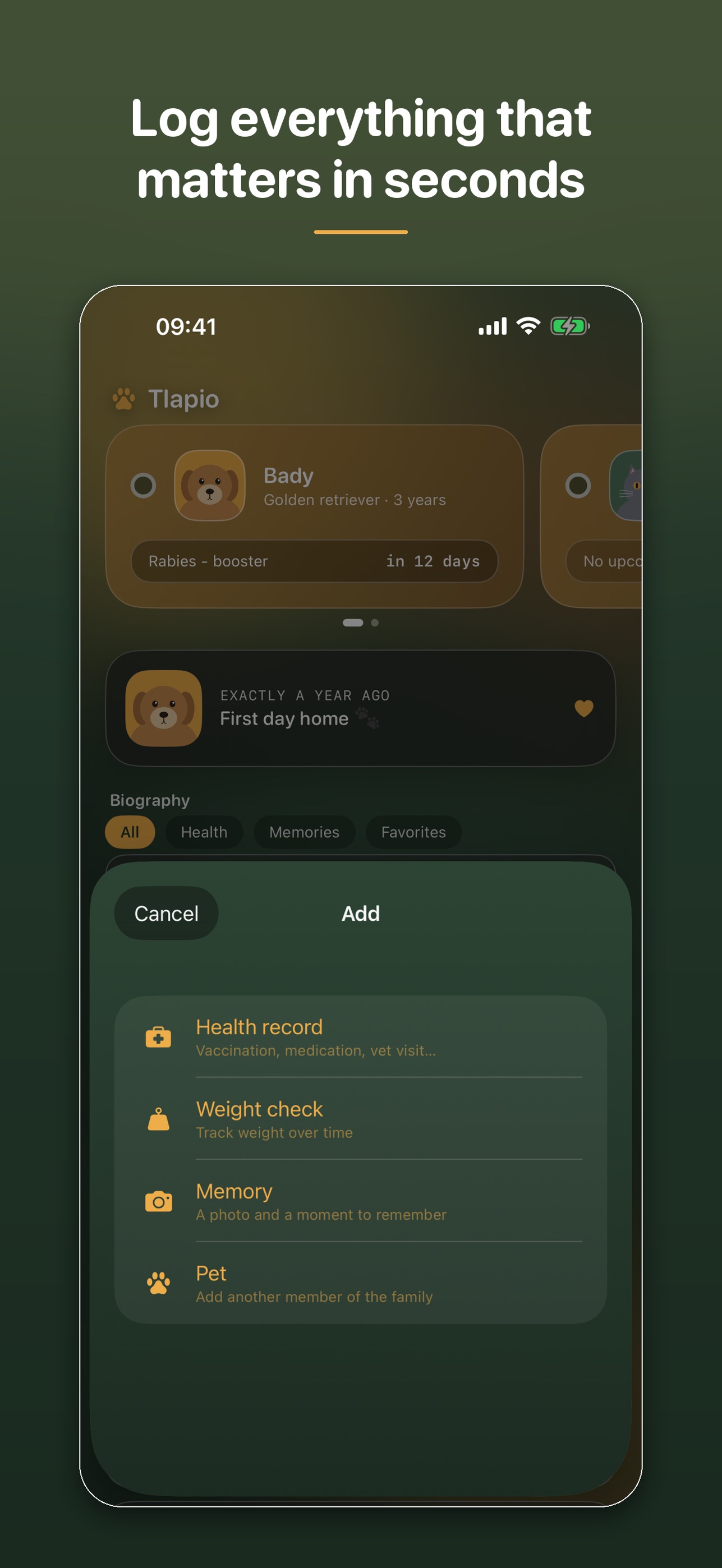 Screenshot 5 of Tlapio: Pet Health Records