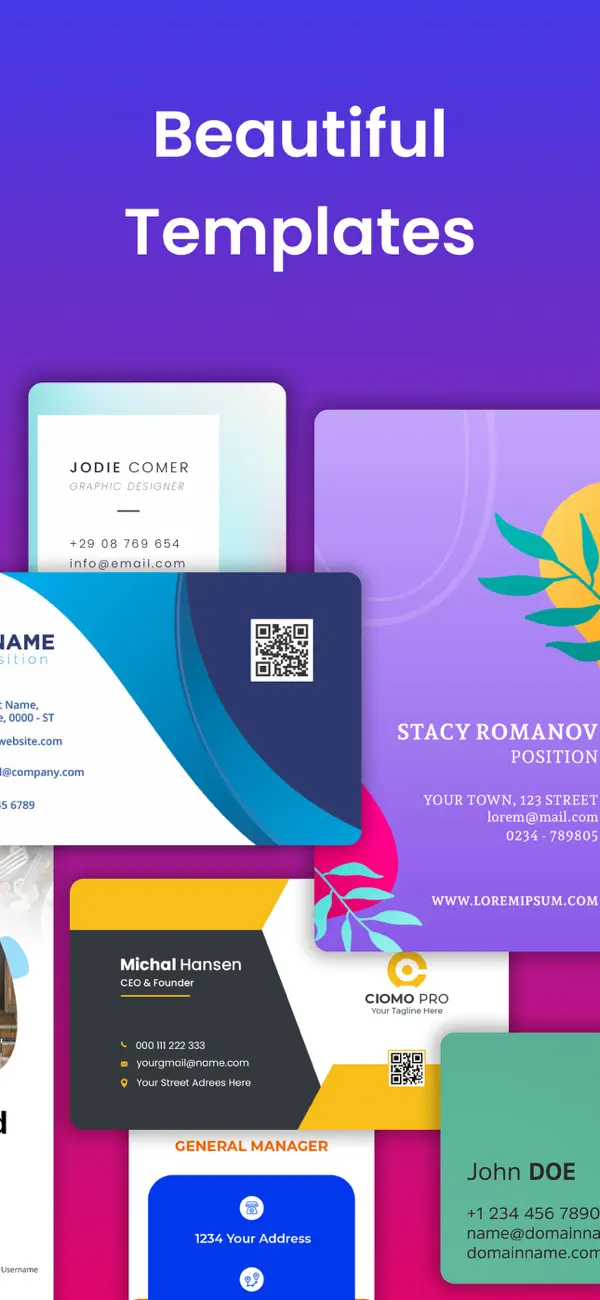 Screenshot #2 pour Business Card Maker: Generator