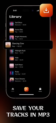 Melora: AI Music Generator iPhone screenshot