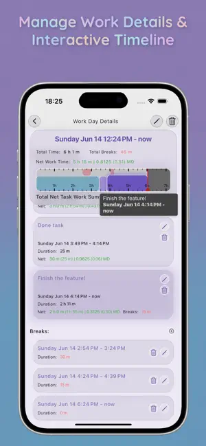 Work Tracker: Hours & ManDays screenshot 3