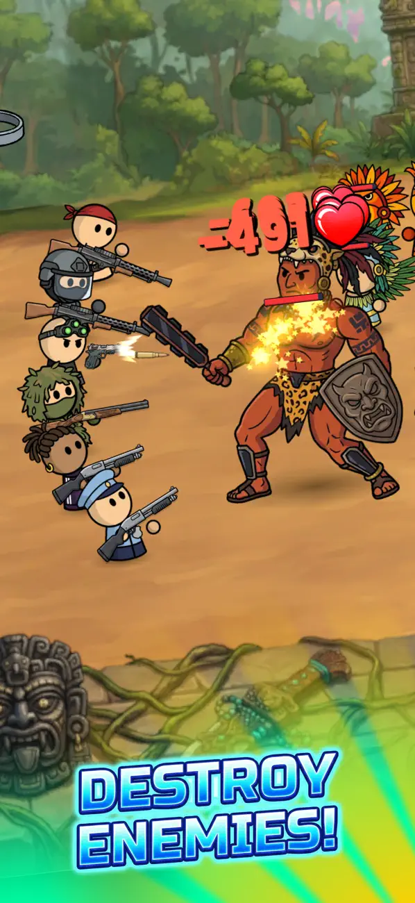 Idle Squad Tactics iOS Mod IPA screenshot 5 - iOS game interface