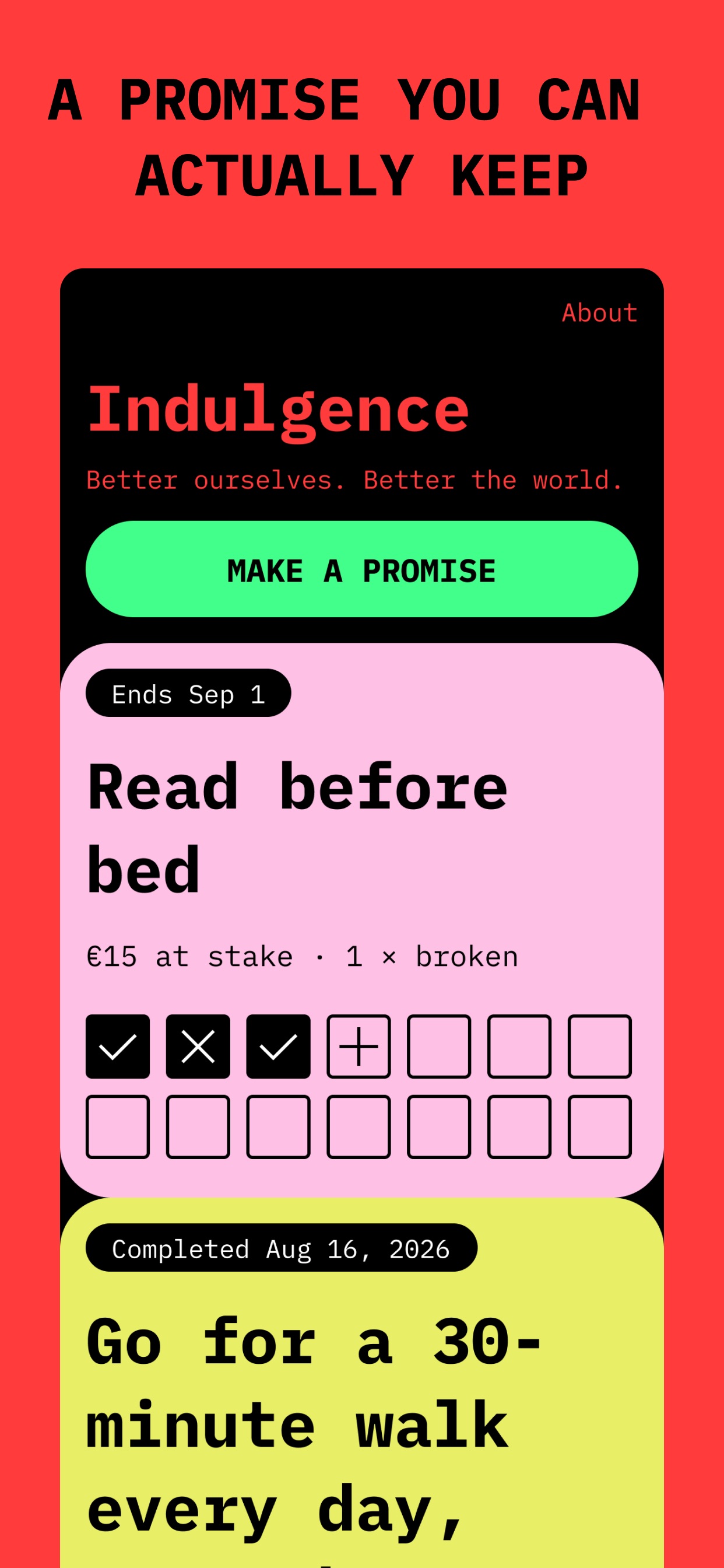 Screenshot 1 of Indulgence: Keep Promises