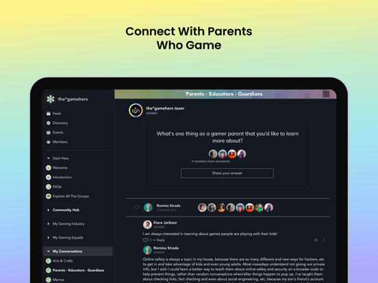GMHRS - Game & Connect iPad screenshot 5 - Social Networking app