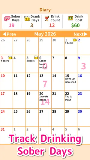 Sober Man: Quit Drinking Timer screenshot 2