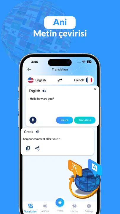 Nextrans: AI Sohbet Çevirmeni iPhone Ekran Görüntüsü 3