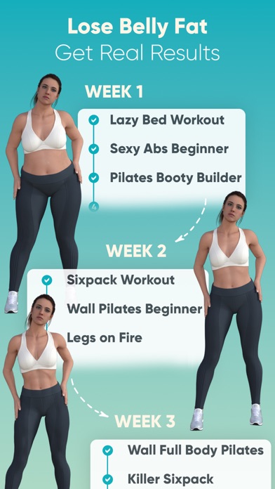 Wall Pilates Lazy Girl Workout Screenshot