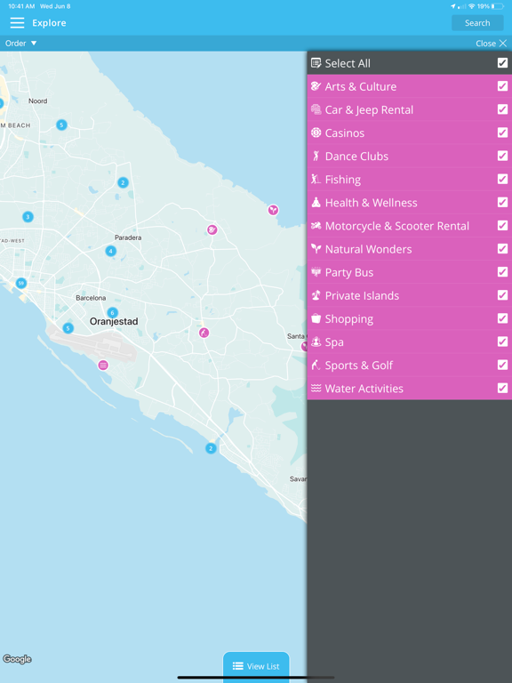 myAruba iPad screenshot 4 - Travel app